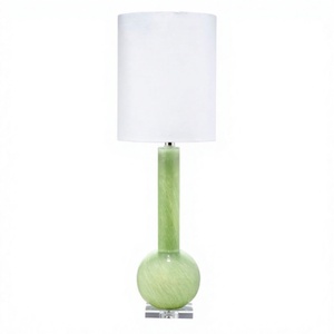 Lampe de table de studio avec abat-jour gris/bleu/transparent/rouge/blanc/jaune pour la décoration intérieure, chambre à coucher, hall d'hôtel, chambre d'hôtel - Product Image 1