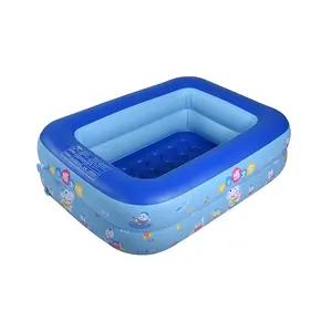 Sunshine 2 rings rectangular baby pool Inflatable pool infant kids inflatable swimming pool supplier