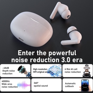 Audífonos TWS Personalizables de Alta Calidad con Chipset de Cancelación de Ruido IA en Tiempo Real, Pantalla Digital, Resistencia al Agua IPX-4 - Product Image 3