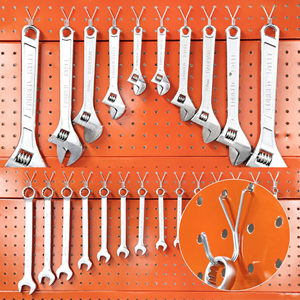 pegboard <b>J</b> <b>Hook</b> 80PC Black Vietnam Origin OEM ODM <b>Hooks</b> & Rails Pegboard Mounted Iron Industrial Style - Product Image 5