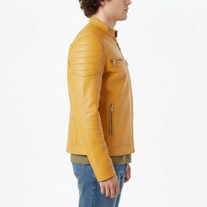 Chaqueta Deportiva Unisex de Cuero Premium de Alta Calidad con Cuello Alto y Logotipo Frontal, Exterior de Seda, Impermeable y Ecológica - Product Image 3