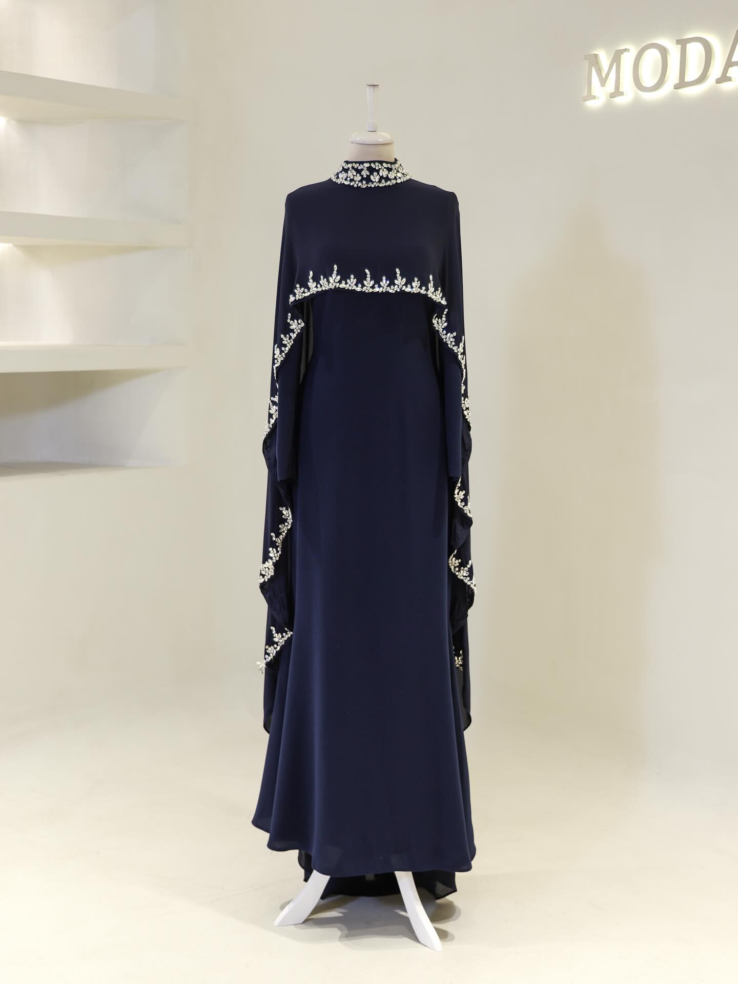 Navy Blue Eid Dress 2025