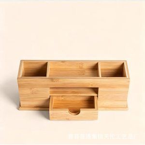 Cross-border wooden drawer-style desktop storage <b>box</b>, <b>pen</b> holder, stationery, remote control, mobile phone, miscellaneous - Product Image 1