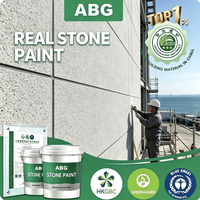 Peinture à base de pierre véritable pour combler les fissures avec des granulats de roche dure pour les surfaces de murs en béton fissurés