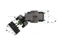 Chargeuse sur pneus grande taille ZWL75G de Chine, force de rupture maximale de 210 kN, godet optionnel de 3,5-7 m³ pour projets de manutention de matériaux en vrac sur sites miniers