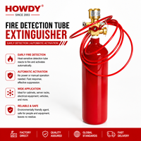Extincteur automatique au CO2 Hunter, en acier/acier allié, avec tube de détection d'incendie