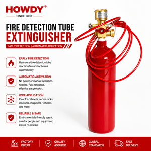 <span class=keywords><strong>Extincteur</strong></span> <span class=keywords><strong>automatique</strong></span> au <span class=keywords><strong>CO2</strong></span> Hunter, en acier/acier allié, avec tube de détection d'incendie - Product Image 1