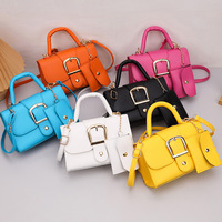 Tas tangan dompet wanita, warna permen Sac Pour Femme 2 buah tas tangan wanita