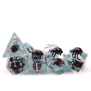 Set di Dadi Poliedrici BEETLE per Giochi <span class=keywords><strong>da</strong></span> Tavolo, Vendita all'Ingrosso, Dadi in Plastica e Resina per DND e Avventure in Movimento - Product Image 1