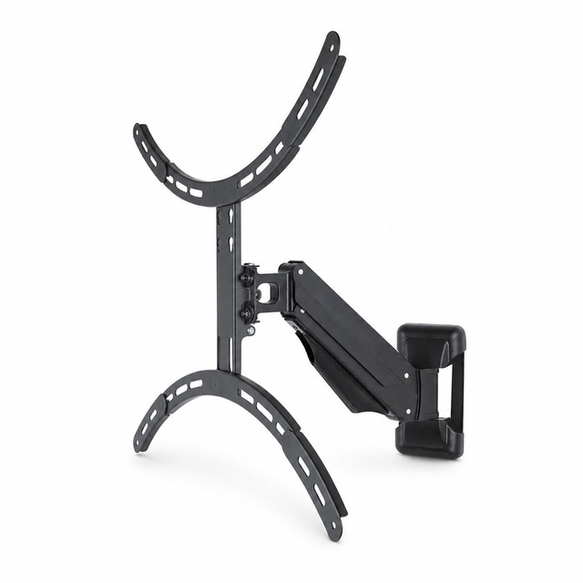 DMP GS102L-SW Gas Spring Full Motion TV Wall Mount Black Matte Metal Screen Mount for 23-65 Inches