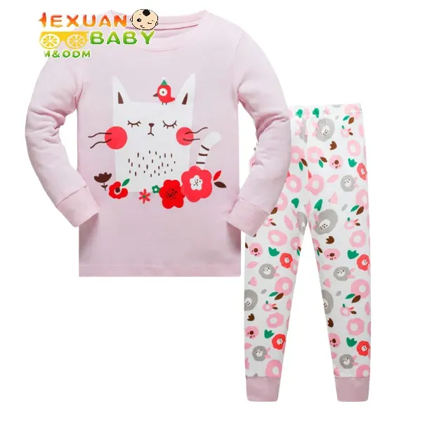 3-8Year yüksek kalite custom made aile çocuk noel pijama 014