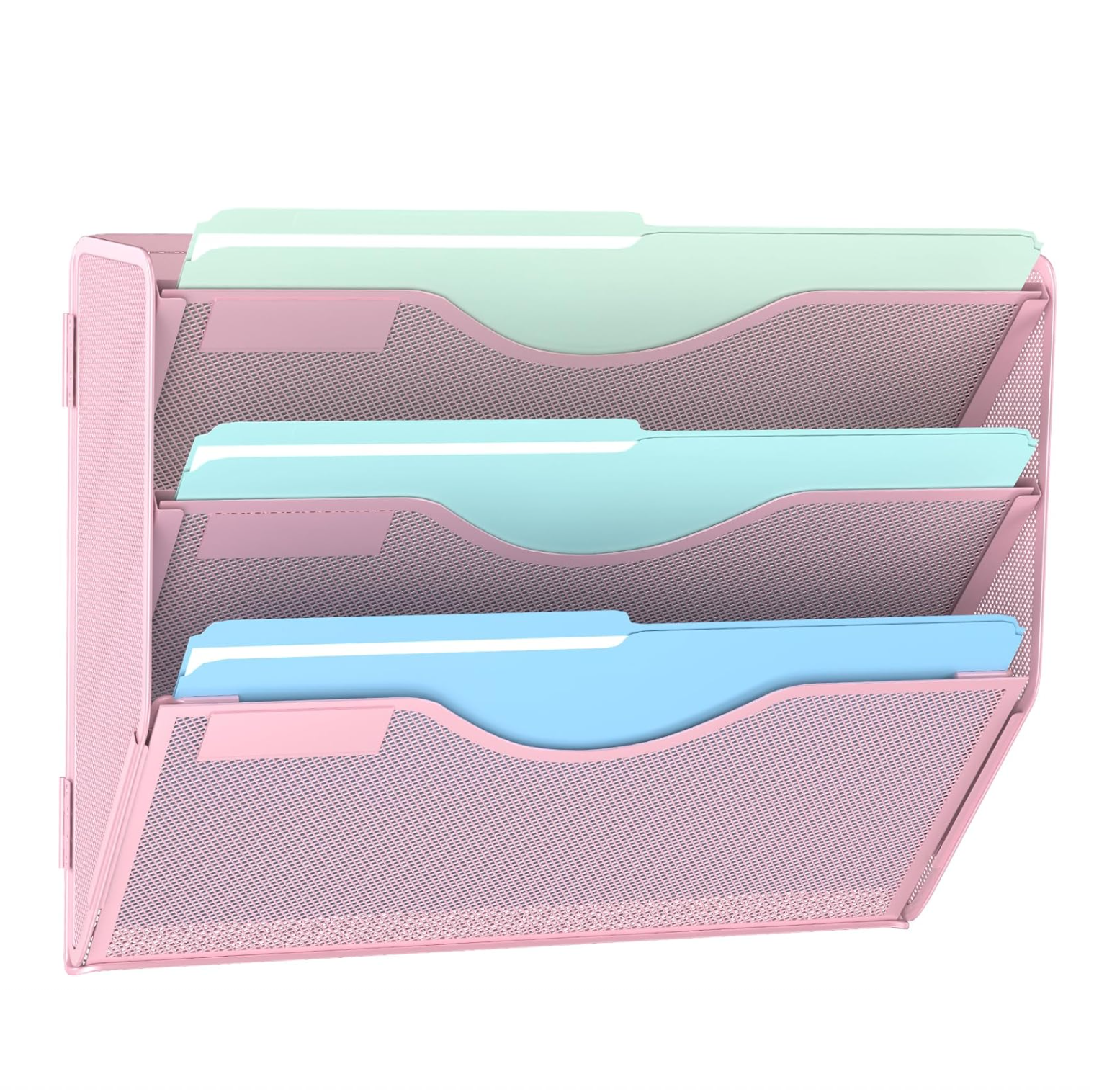 File Folder Organizer Buy Mr. Pen- Hanging Wall File Organizer, 6 Pocket, Black, 3 Hanging File Folders