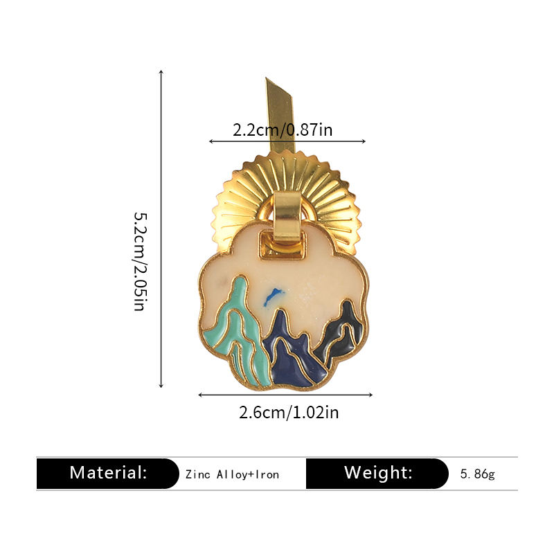 Landscape in Blue, Green, and Black