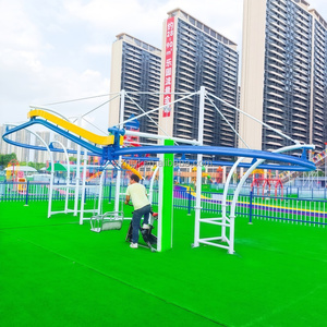 Parc d'attractions extérieur pour enfants personnalisé, sans moteur, avec jeux de vélos à propulsion manuelle et tyrolienne - Product Image 1