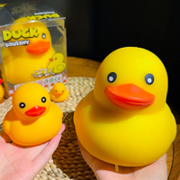 Balle anti-stress souple en TPR, peluche géante en forme de canard jaune avec rembourrage liquide et farine. Squishy à remontée lente pour soulager l'anxiété