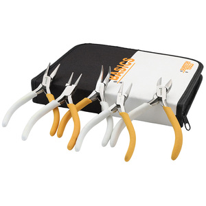 Durston Basics – ensemble de pinces compactes de 115 mm, 5 pièces, avec étui à fermeture éclair, pour débutants en fabrication de bijoux - Product Image 1