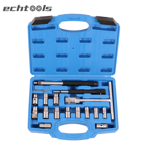 Bộ dụng cụ làm sạch, sửa chữa kim phun dầu diesel đa năng 17 món, kèm dụng cụ cắt, làm sạch, bào lại đầu kim phun EC1432 - Product Image 6