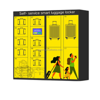 Casiers à bagages extérieurs connectés en IoT, casiers de rangement intelligents à code numérique automatique