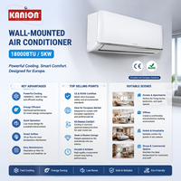 Climatiseur mini-split 5KW homologué CE ROHS, avec fonction de chauffage et de refroidissement, climatiseur domestique, Klimaanlage