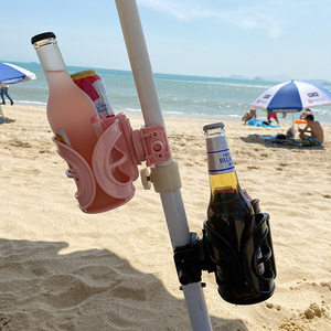Porte-tasse de plage pliable, <span class=keywords><strong>pour</strong></span> plage, sable, soleil, parapluie, Tube avec fente <span class=keywords><strong>pour</strong></span> téléphone portable, fauteuil roulant, <span class=keywords><strong>pour</strong></span> voiture, café, thé, boisson - Product Image 3