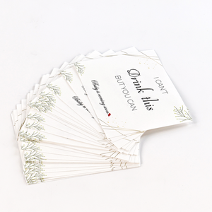 Étiquettes de boisson pour baby shower en feuille d'or et gaufrage - Étiquettes autocollantes personnalisées biodégradables OEM - Product Image 2