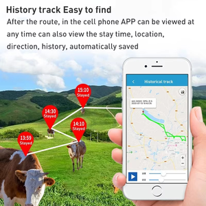 <span class=keywords><strong>Collar</strong></span> de Cerca Virtual con Rastreador GPS, Contador de Pasos, Descarga Eléctrica, Rastreador GPS Inteligente, Localizador de Ganado, Rastreador de Animales - Product Image 4