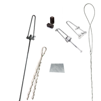 Ensemble de tiges de maintien en acier galvanisé à chaud certifié ISO9001 de la marque WCT, modèle 5/8, support de suspension pour matériel de ligne électrique