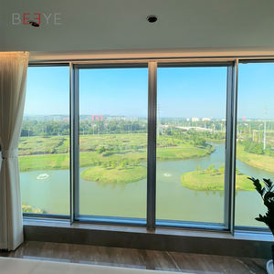 Porte coulissante en verre à bord étroit en aluminium standard NAFS USA, porte coulissante sur mesure pour villas de luxe - Product Image 1