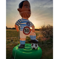 Ballon de football de la sélection néerlandaise à prix compétitif, décoration de jardin en tissu Oxford, ballon gonflable Abraham