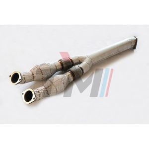 Downpipe Catalizzato da 3.5 Pollici TM PERFORMANCE ad Alto Flusso con Design a Y e Saldatura TIG per NISSAN VR38DETT GTR R35 2009+ con Scudo Termico - Product Image 5