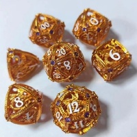 NOUVEAU STYLE Dés en métal creux rond en pierre précieuse unique Dragon DND 16 mm 12 couleurs pour jeux de société RPG Cadeaux