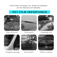 Vente chaude nouveau Style adhésif vinyle voiture Wrap anti-rayures 1.52*18m mat gris noir couleur pleine carrosserie vinyle voiture Wrap