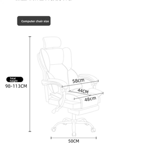 Sedia da <span class=keywords><strong>Ufficio</strong></span> Comoda per Casa e Studio con Schienale Girevole, <span class=keywords><strong>Seduta</strong></span> Ergonomica per Gaming e Lunghe Sessioni di Lavoro, Ideale per Dormitorio e Studio - Product Image 6
