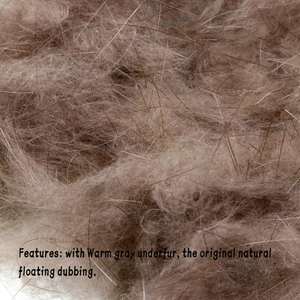 Vente en gros de fourrure de castor 5x5cm pour la pêche à la mouche à la truite, mouche sèche, caddis, émergents, nymphes, matériel de montage de mouche flottante pour la rivière - Product Image 5