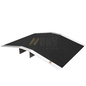 Ludaman <b>Portable</b> Aluminum Alloy Threshold Ramp 70cm Width Non-Slip Durable Mobile <b>Step</b> Ramp For Wheelchair Access - Product Image 1