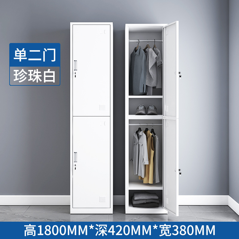 Single two-door locker [white]