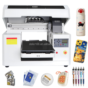 Impresora de inyección de tinta Digital UV de cama plana <span class=keywords><strong>A3</strong></span> multifuncional Cmyk barniz fundas de teléfono de vidrio botellas cilíndricas tarjeta impresión DTF nuevo - Product Image 1