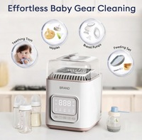 Lave-biberons, Stérilisateur et Sécheur Tout-en-un pour Biberons, Machine de Nettoyage pour Biberons, Pièces de Pompe et Essentiels pour Bébé