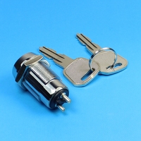 Botón de Llave de 19 mm a Precio de Fábrica para Piezas Eléctricas, Mini Tableta Ignífuga para Hotel, Cerradura de Seguridad con Botón de Presión