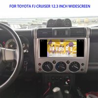 Radio Estéreo con Pantalla Táctil Estilo Tesla para Automóvil, GPS, Android 10, 2 Din, para Toyota Land Cruiser FJ 2007-2017, Reproductor Multimedia de Audio para Automóvil