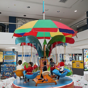 <span class=keywords><strong>Prix</strong></span> d'usine Lumières LED à jetons Mini 3 joueurs Carrousel à thème océan, Kiddie Ride pour centre de divertissement familial - Product Image 1