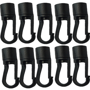 Black Plastic <b>Hook</b> Clips 10 Pack Heavy Duty Garage Storage <b>Tools</b> Round Shape <b>Hook</b> Type Wall Mounting <b>Hooks</b> Rails - Product Image 3