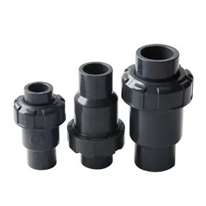 Factory Price Pipe Fittings Adhesive Connection PVC Check Valve Check Valve Industrial Grade Plastic One-way Check Valve