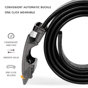 <span class=keywords><strong>Cinturones</strong></span> <span class=keywords><strong>de</strong></span> Cuero Genuino <span class=keywords><strong>de</strong></span> Lujo para Hombre con Correa <span class=keywords><strong>de</strong></span> Alta Calidad, <span class=keywords><strong>Hebilla</strong></span> Metálica Automática y Logo Personalizado - Product Image 3