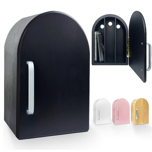 Boîte de rangement pour téléphones en bois de qualité supérieure, boîte de rangement pour téléphone portable avec trous de charge pour la décoration de la maison - Product Image 1