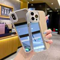 Coque de protection miroir transparente AilesTecca pour iPhone 17 16 Pro Max Air, étui de téléphone portable miroir pour maquillage, design mignon pour filles