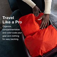 Ensemble de cubes de rangement de voyage en nylon imperméable de qualité supérieure, personnalisable avec logo, vente en gros OEM, compression, 3 pièces