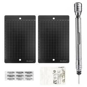 Mnemonic Word Board, чистый титановый материал, 2 штуки плюс набор ручек, огнестойкий, устойчивый к коррозии и не ржавый - Product Image 1