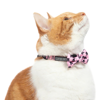 Designer Cat Dog Step-In-Geschirre, Sublimation Pet Harness Westen für Katzen hund mit Leinen halsband Bowtie Bandana