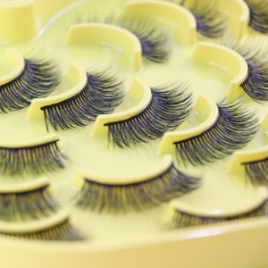 Ciglia naturali all'ingrosso 5d soffici ciglia a strisce complete fascia in cotone nero ciglia finte private label - Product Image 5